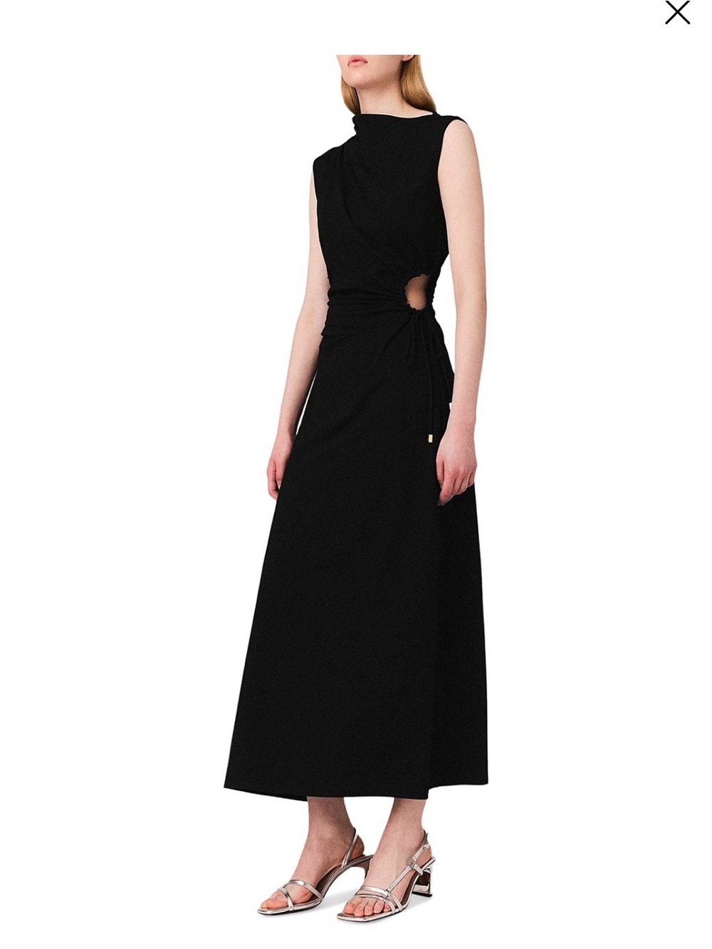 Maje Black Sleeveless Maxi Dress